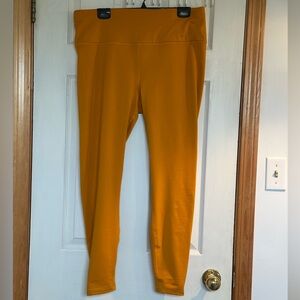 90 Degree By Reflex interlock echo hi rise ankle, Mustard Orange Leggings-BNWOT